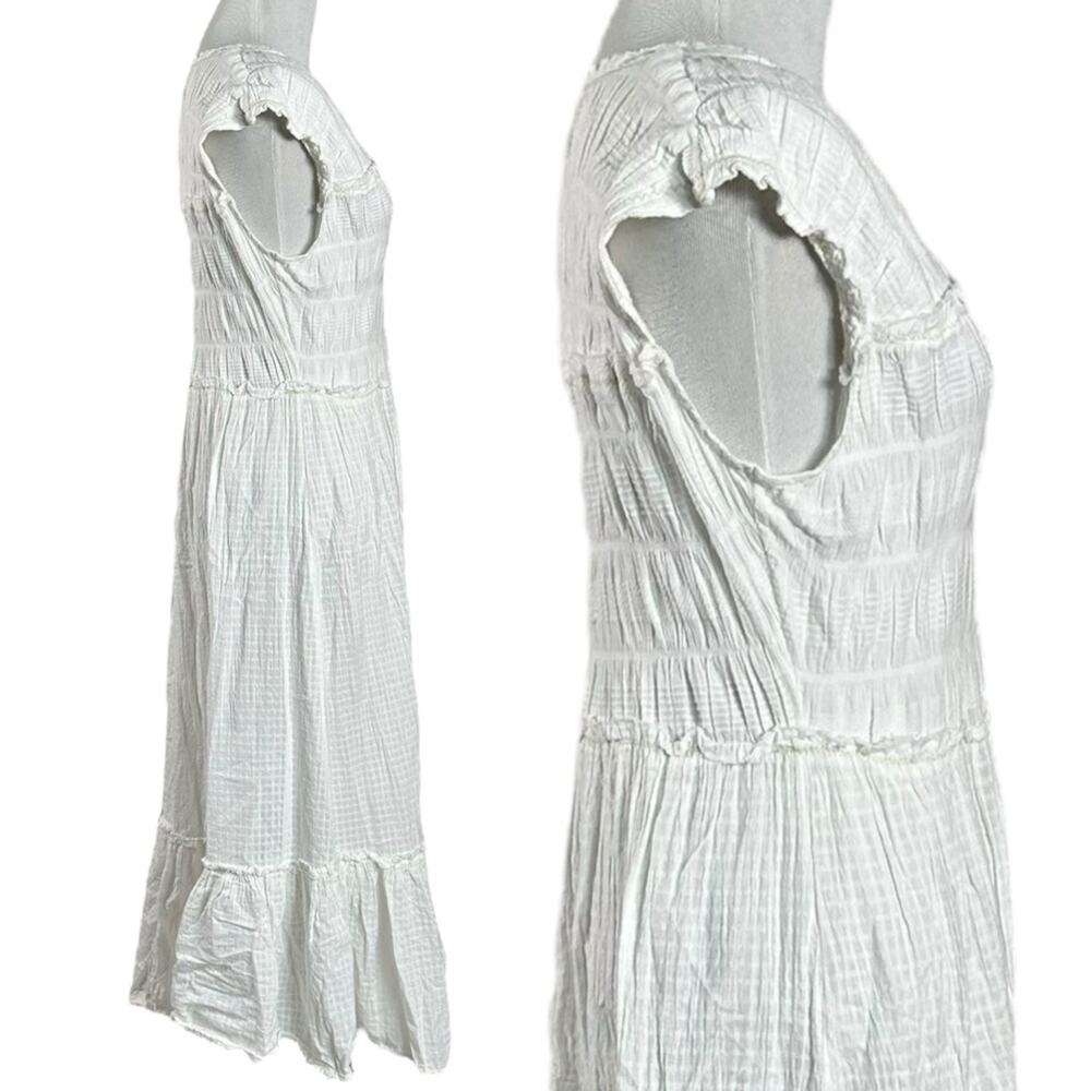 Free People Ethereal Cottage Desert Dazed Midi Dress Maxi Top Ivory Medium Boho - Picture 7 of 15